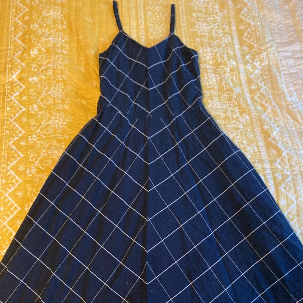 L.L Bean Signature Strappy Seersucker dress